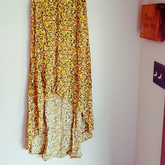 BCBGeneration Yellow High-Low Spring Dress - Picture 2 of 5